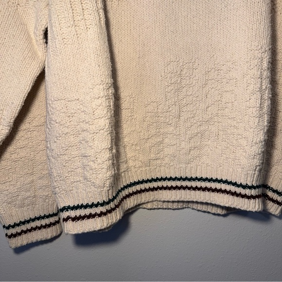 Shenandoah Embroidered Knit Bird Sweater Cream White 100% Cotton - Picture 4 of 7